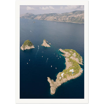 Li Galli Island - Positano | Amalfi Coast | Drone Shot | Print Museum-Quality Matte Paper - AMALFITANA STORE
